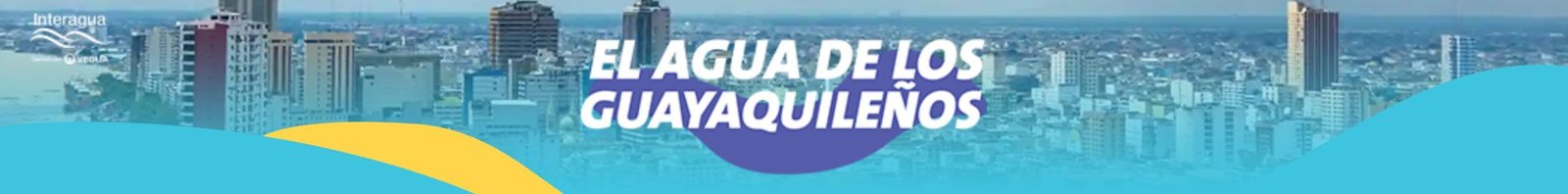 Banner sobre el agua de los guayaquileños